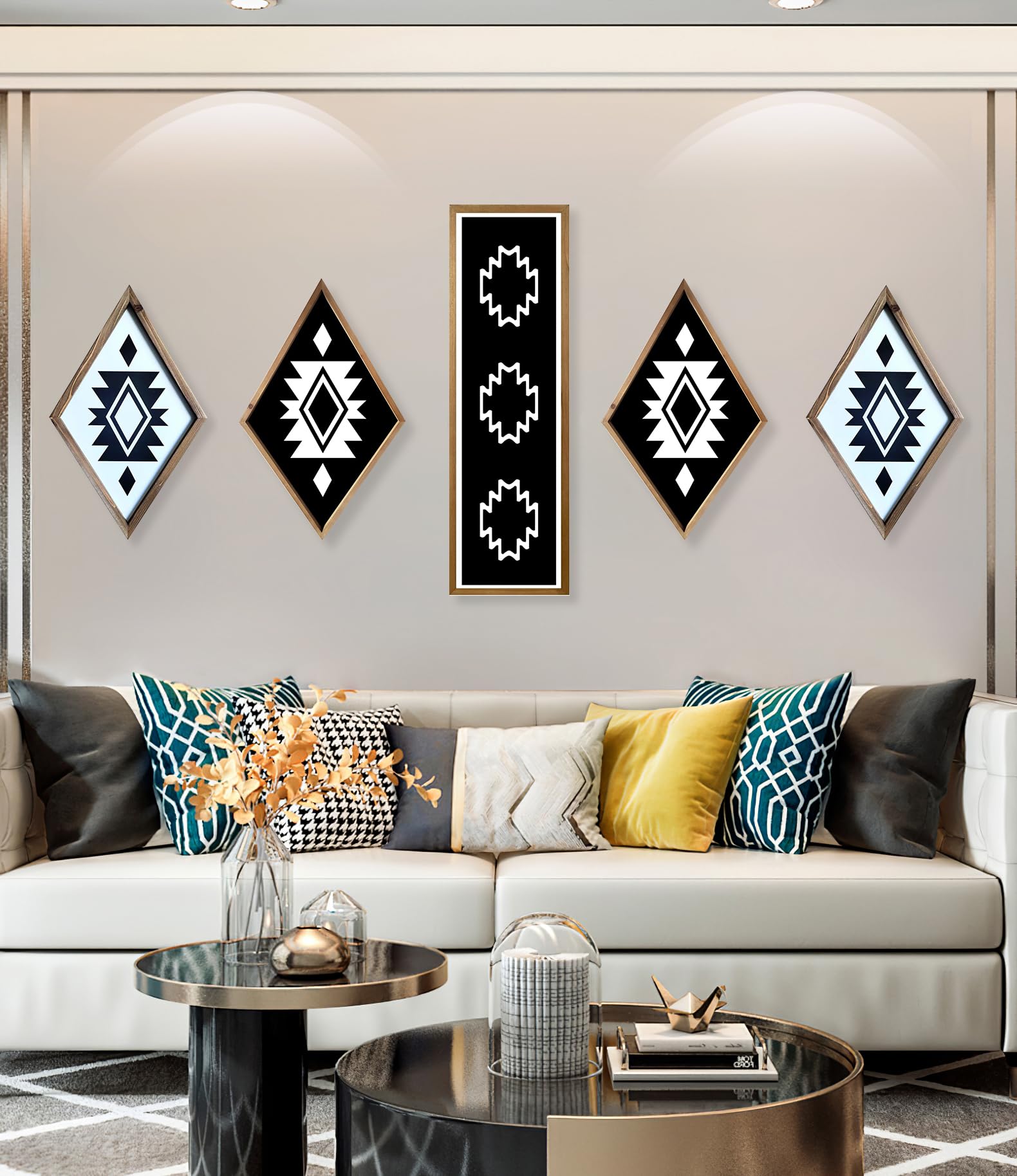 Amazon.com: flangairy Aztec Wall Decor, 21 x 13 Inch Large Wooden